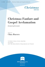 Christmas Fanfare and Gospel Acclamation Unison choral sheet music cover Thumbnail